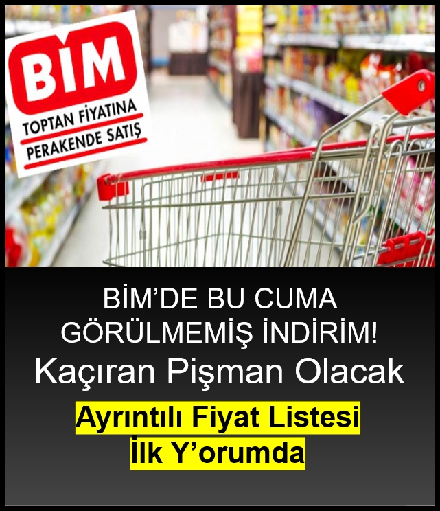 BİM'DE YARIN BÜYÜK İNDİRİM VAR galerisi resim 1