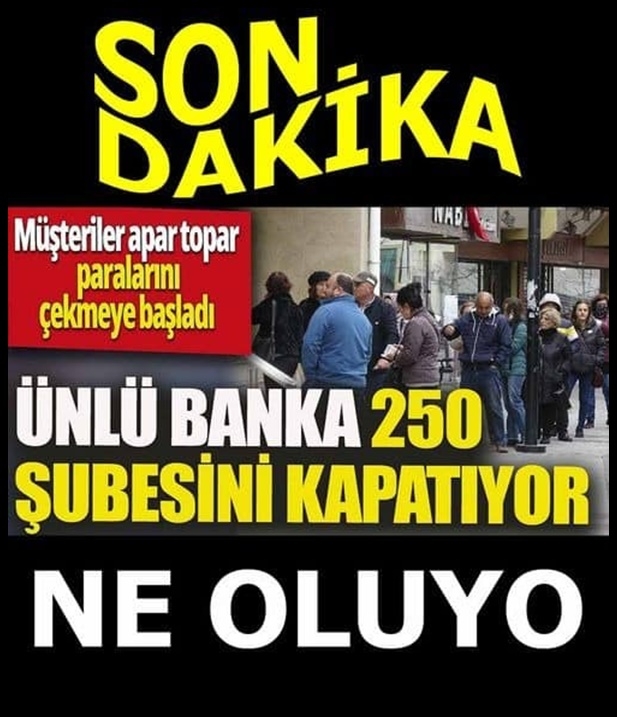 DEV BANKA ŞUBELERİNİ KAPATIYOR galerisi resim 1