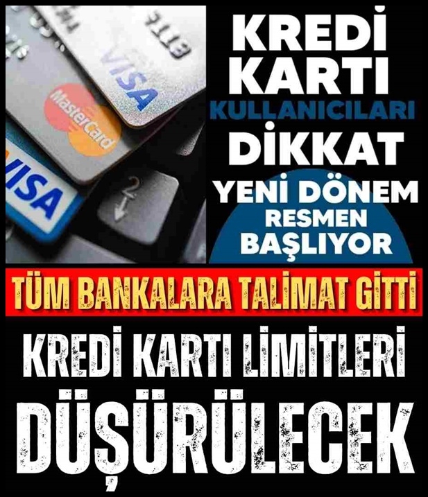 Kredi Kartı Sahipleri Yandı Limitler Düşürülecek! galerisi resim 1