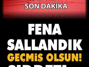 Yine Deprem Oldu Fena Sallandı..