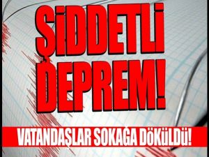 O ilde ard arda deprem oldu!