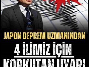 Japon deprem uzmanı Yoshinori Moriwaki, 4 ile korkutan uyarıda bulundu.