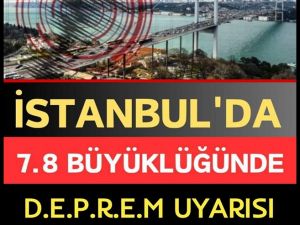 Uzmanlar Tarafınfan 7.8 büyüklüğünde olacağı değerlendiriliyor.