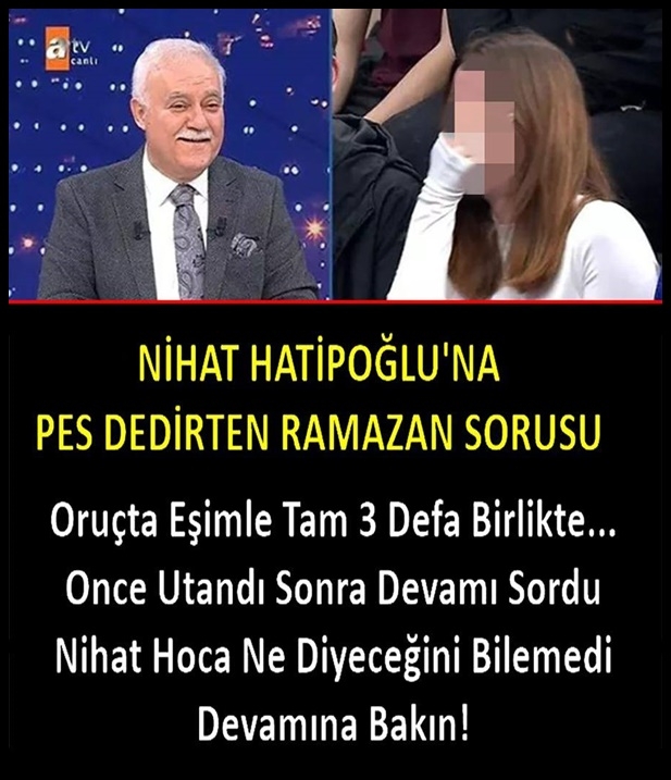 Nihat Hatipoğlu ne diyeceğini bilemedi. galerisi resim 1