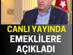 Canlı yayında duyurdu
