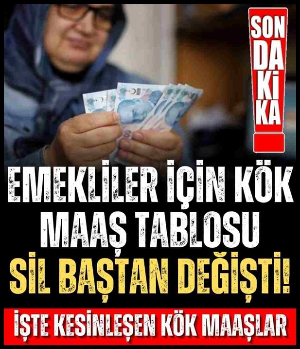 Emekliler dikkat! Kök maaş tablosunda yeni gelişme... galerisi resim 1