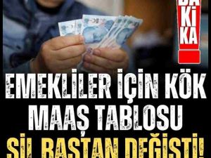 Emekliler dikkat! Kök maaş tablosunda yeni gelişme...
