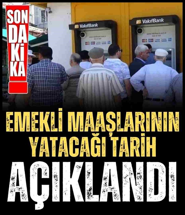 Emekli Maaşlarının Yatacağı Tarihler Belli Oldu. galerisi resim 1