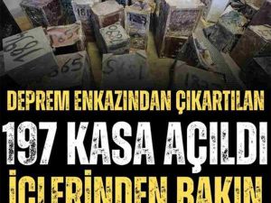 ENKAZIN ALTINDAN ÇIKARILANLAR