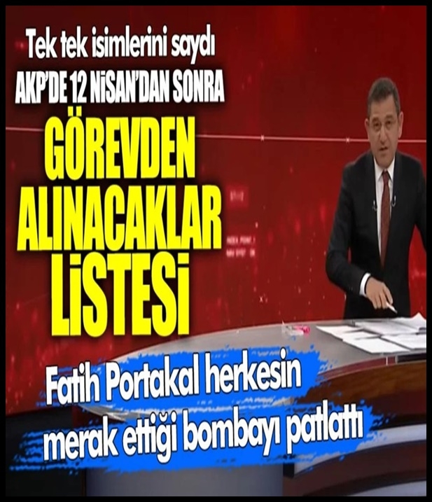 Fatih Portakal herkesin merak ettiği bombayı patlattı! galerisi resim 1