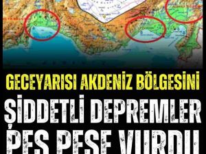 İki şehirde art arda deprem