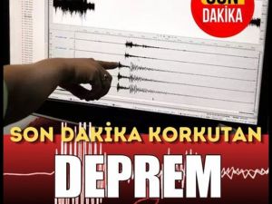 AFAD duyurdu Deprem Oldu.