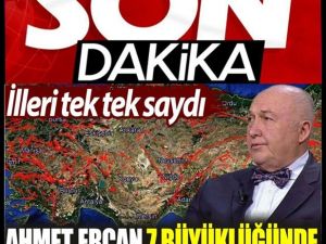 Ahmet Ercan 7 büyüklüğünde depremi işaret etti