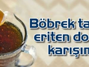 Böbrek taşını eriten doğal karışım