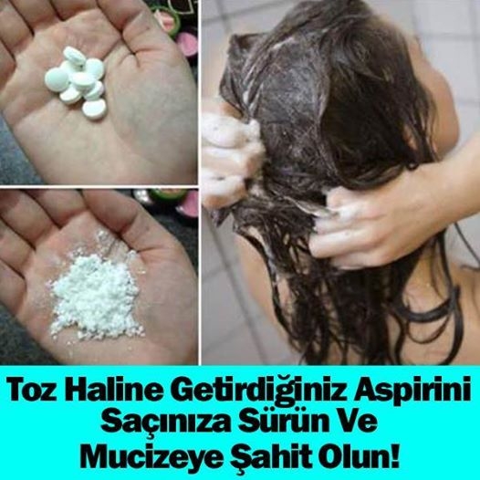 TOZ HALİNE GETİRDİĞİNİZ ASPİRİNİ SAÇINIZA SÜRÜN VE MUCİZEYE ŞAHİT OLUN ! galerisi resim 1