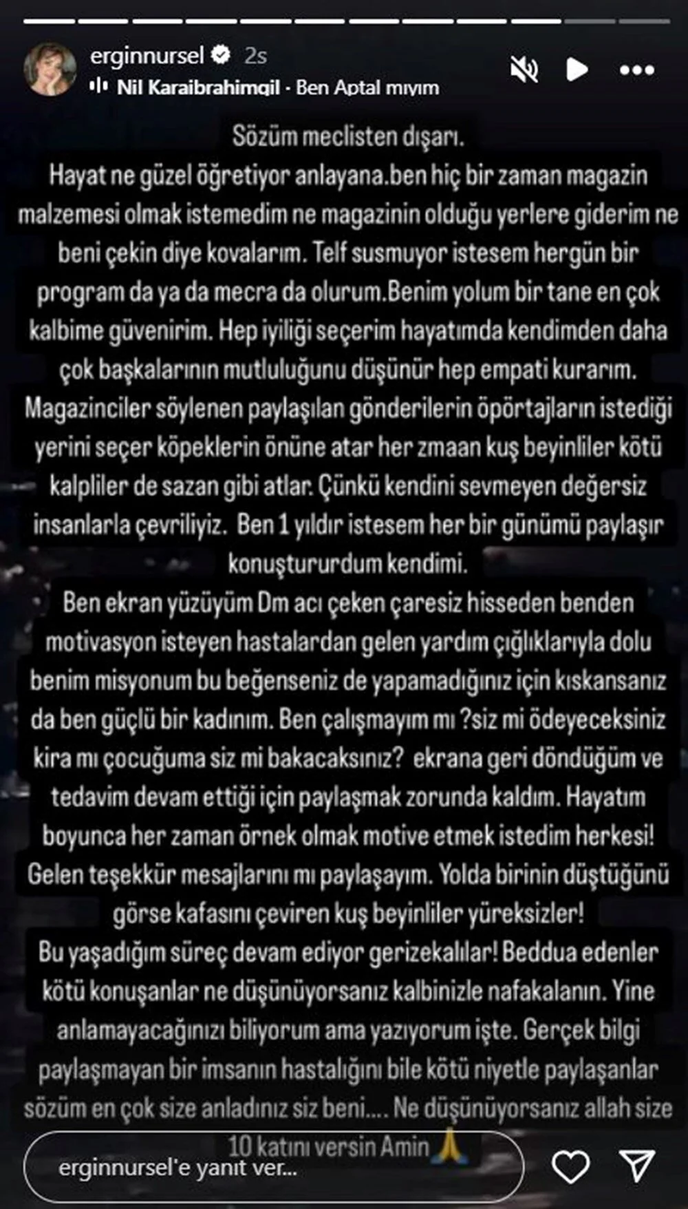 Nursel Ergin kötü yorumlara isyan etti: Yaşadığım süreç devam ediyor! galerisi resim 3
