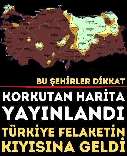 Korkutan harita yayınlandı. galerisi resim 1