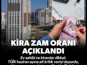 Kira zam oranı belli oldu