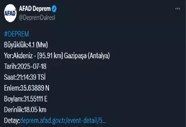 Deprem oldu. Afad büyüklüğünü duyurdu galerisi resim 2
