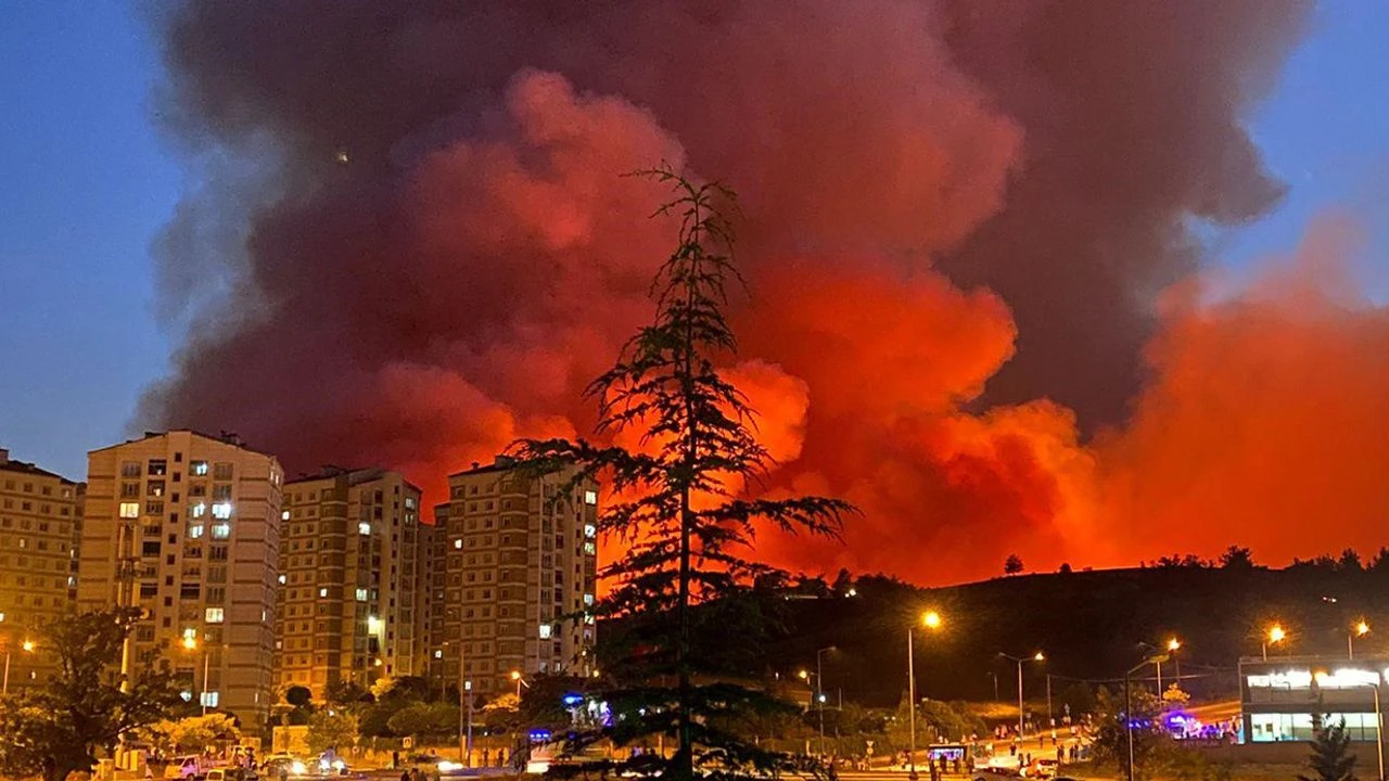 BURSA'DA ALEVLER HIZLA İLERLİYOR galerisi resim 1