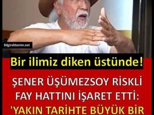 Balıkesir depremini bilmişti.