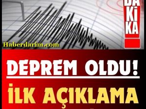 DEPREM oldu kayıplar var