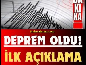 Bİir deprem daha meydana geldi