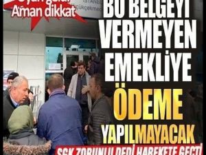 Uyarı geldi aman dikkat!