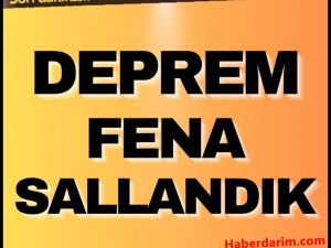 Çok Şiddetli Deprem Oldu..