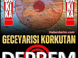 Gece Yarısı Yine Korkutan Deprem