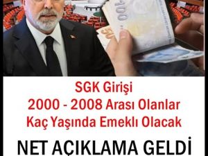 SGK GİRİŞ TARİHİ