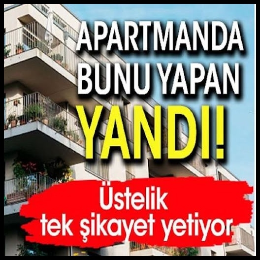 Apartmanda bunu yapan yanıyor. galerisi resim 1