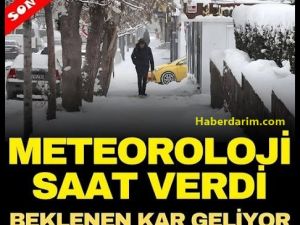 Lapa lapa kar geliyor