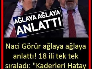 Naci Görür o illeri tek tek açıkladı..