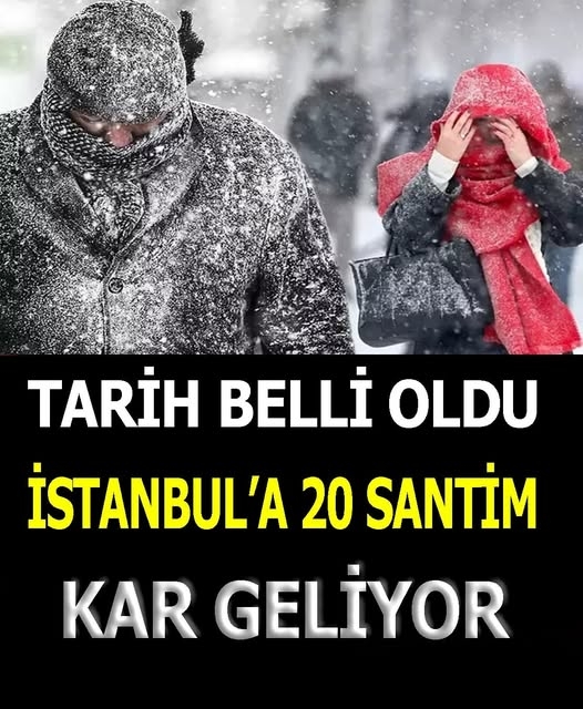 Tarih belli oldu: İstanbul’a 20 santimlik kar örtüsü oluşacak galerisi resim 1