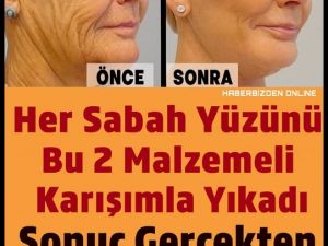 Her Sabah Yüzünüzü Bu 2 Malzemeli Karışımla Yıkayın