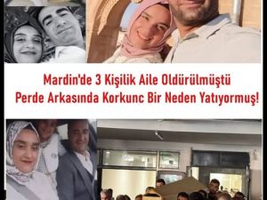 Mardin’de 3 kişilik aile