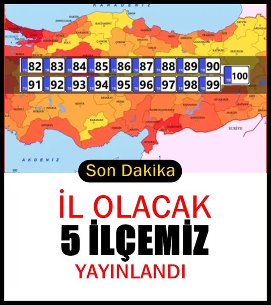 İl Olacak İlçeler