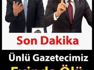 Ünlü gazeteciden acı haber!