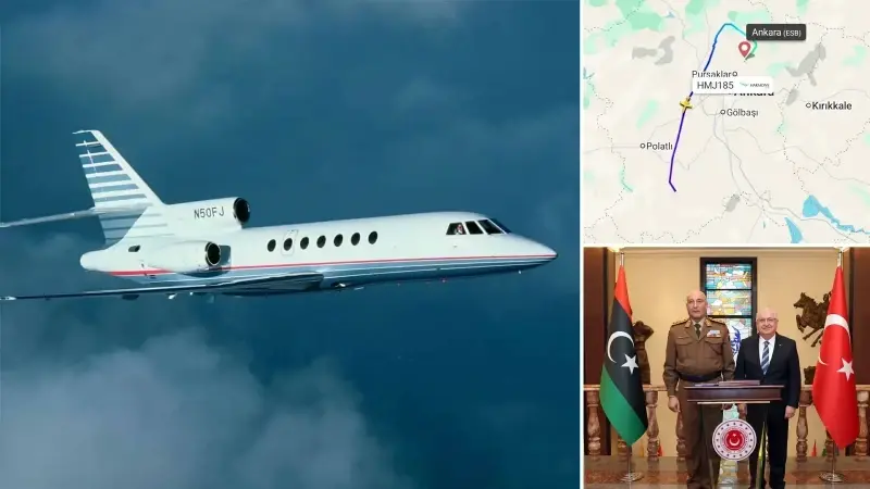 Ankara'da Uçak Düştü galerisi resim 1