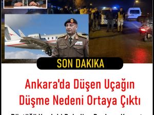 Ankara'da Uçak Düştü