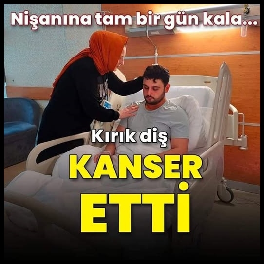 Nişanına tam bir gün kala... Çürük diş k'anser etti! galerisi resim 1