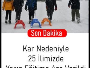 Kar Yağışı Okullar Tatil
