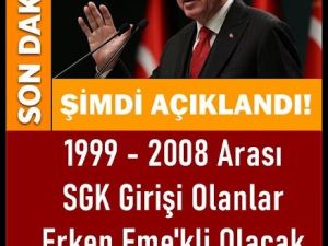 1999 2008 SGK Girişi Olanlar