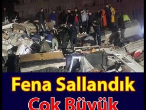 Az önce deprem meydana geldi.