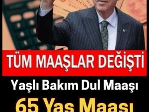 Tüm maaşlar değişti