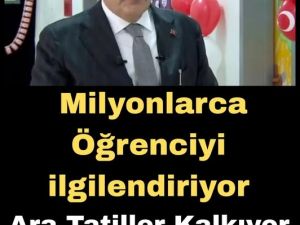 Tüm tatiller sil baştan