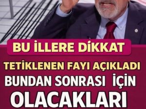 Tetiklenen fayı açıkladı
