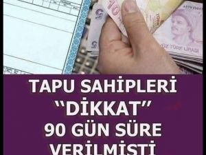 Tapu Sahibi Olan Herkesi İlgilendiriyor..