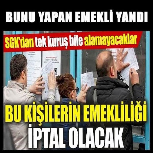 SGK Harekete geçti. Bunu yapan yandı. galerisi resim 1